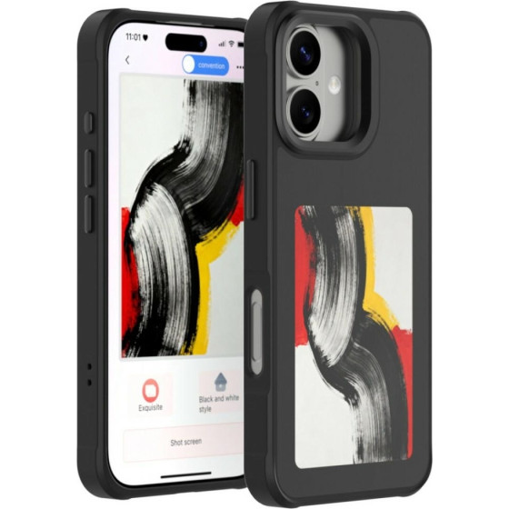4sMarts Case E-Ink With Nfc Display Qi2 For Iphone 17 Black - (541787)