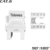 Televes 209901 Keystone Jack RJ45 Utp Cat.6 ������ 90�/180� white