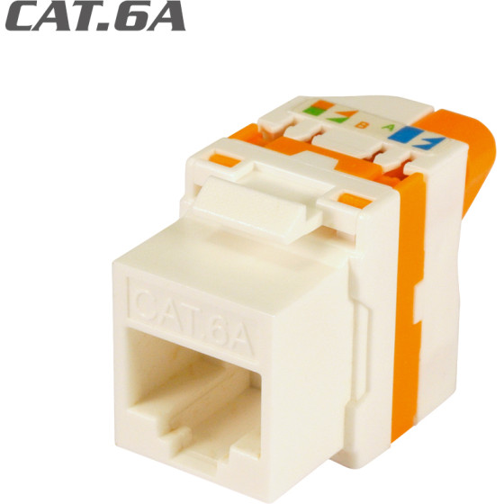 Televes 209921 Keystone Jack RJ45 Utp Cat.6A ������ 180� Tool-Free white