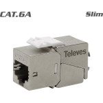 Televes 209929 Keystone Jack RJ45 Ftp Cat.6A ������ 180� Tool-Free Grip slim
