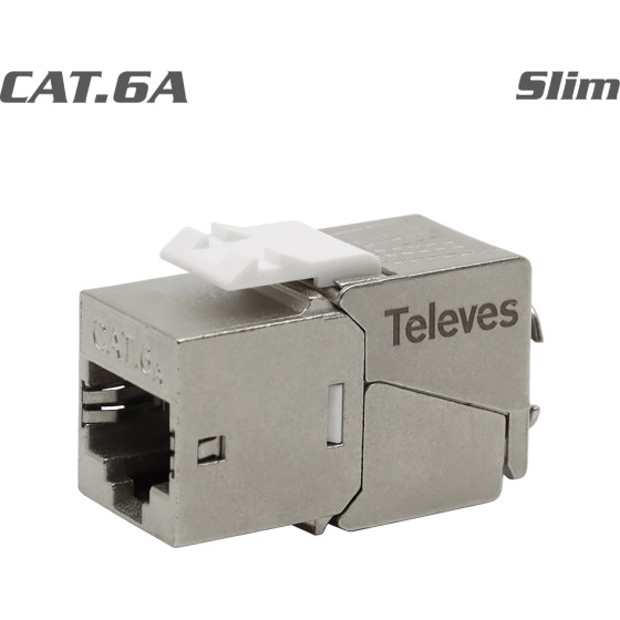 Televes 209929 Keystone Jack RJ45 Ftp Cat.6A ������ 180� Tool-Free Grip slim