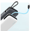 Cuktech 55W 20000mAh Powerbank With Built-In USB-C Cable - White - (CUKP200NGLLG)