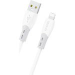 Dudao 30W USB-A - Lightning Cable With Soft Silicone Braid 1m - White - (L25SL)