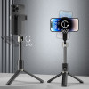Dudao F18 Selfie Stick 1.1m With Tripod And Bluetooth Remote Control - Black - (F18-black)