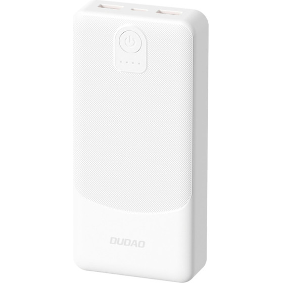 Dudao K10PRo Power Bank 2.4A 20000mAh 2 x USB-A - White - (K10Pro-New white)