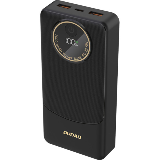 Dudao K12PRo Power Bank 22.5W Pd 20000mAh USB-A, USB-C - Black - (K12Pro-New black)