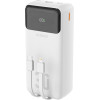 Dudao K15MAx 30000mAh Pd 22.5W Powerbank With USB-C And Lightning Cables - White - (K15Max-White new)