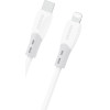 Dudao L25SX 30W USB-C - Lightning Cable With Soft Silicone Braid 2m - White - (L25SX-2m)
