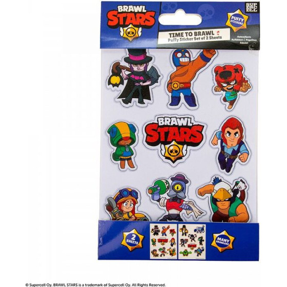 CINEREPLICAS ��� 2 �������� Puffy Stickers Brawl STARS