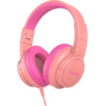 BlackView Kid Wired Foldable Fitbuds K1 Coral Pink - (FITBUDS-K1-P)
