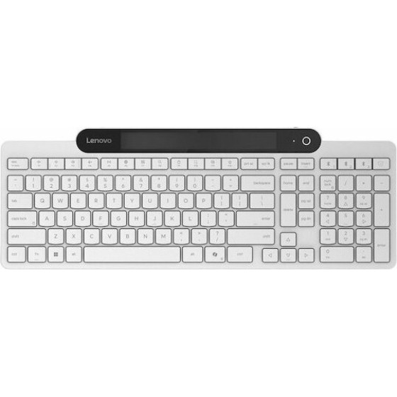 Lenovo 800 Self-Charging Bluetooth Keyboard-Greek 319 White