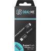 OBAL:Me Super Fast USB-C/USB-C Braided Cable 100W 2m Black - (OM100CC2BB)