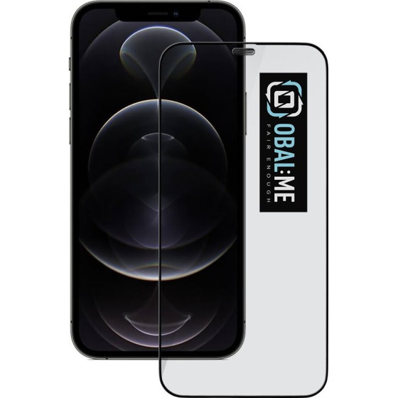 OBAL:Me 5D Glass Screen Protector For Apple Iphone 12/12 Pro Black - (57983116079)