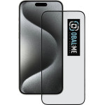 OBAL:Me 5D Glass Screen Protector For Apple Iphone 15 Pro Max Black - (57983118466)