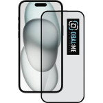 OBAL:Me 5D Glass Screen Protector For Apple Iphone 15/16 Black - (57983118463)