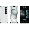 OBAL:Me 5D Glass Screen Protector For Apple Iphone 15/16 Black - (57983118463)