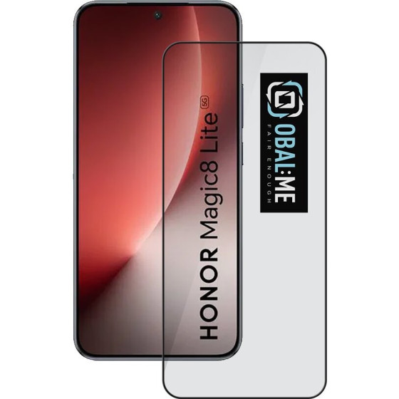 OBAL:Me 5D Glass Screen Protector For Honor Magic8 Lite Black - (57983129650)