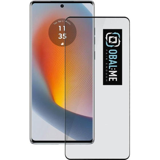 OBAL:Me 5D Glass Screen Protector For Motorola Edge 50 Fusion Black - (57983121426)