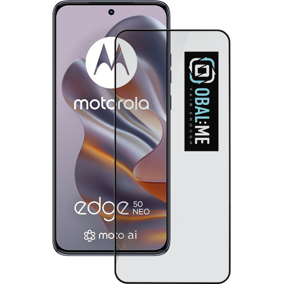 OBAL:Me 5D Glass Screen Protector For Motorola Edge 50 Neo/60 Neo Black - (57983123266)