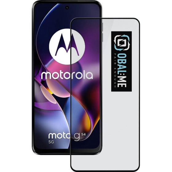 OBAL:Me 5D Glass Screen Protector For Motorola G54 5G/ Power Edition Black - (57983120601)