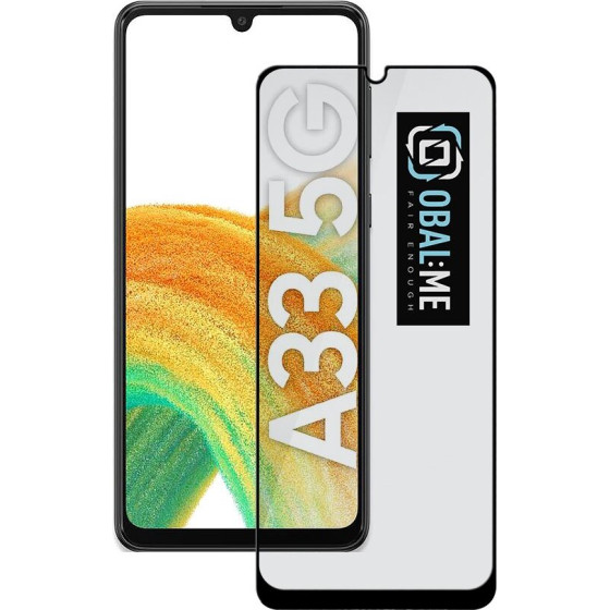OBAL:Me 5D Glass Screen Protector For Samsung Galaxy A33 5G Black - (57983116092)
