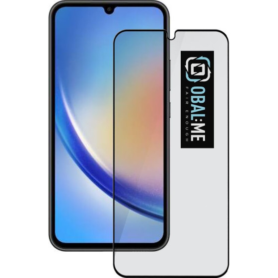 OBAL:Me 5D Glass Screen Protector For Samsung Galaxy A34 5G Black - (57983116093)