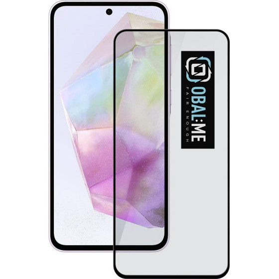 OBAL:Me 5D Glass Screen Protector For Samsung Galaxy A35 5G Black - (57983120605)