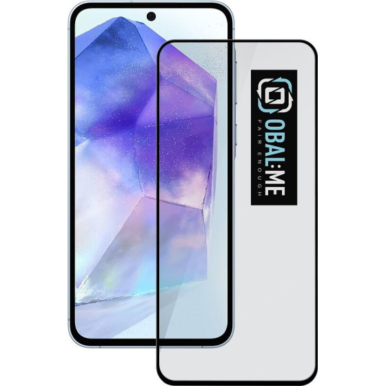 OBAL:Me 5D Glass Screen Protector For Samsung Galaxy A55 5G Black - (57983120606)