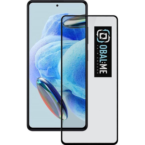 OBAL:Me 5D Glass Screen Protector For Xiaomi Redmi Note 12 4G/5G Black - (57983116106)