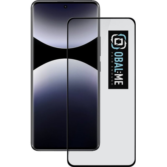 OBAL:Me 5D Glass Screen Protector For Xiaomi Redmi Note 14 Pro+ 5G Black - (57983124433)