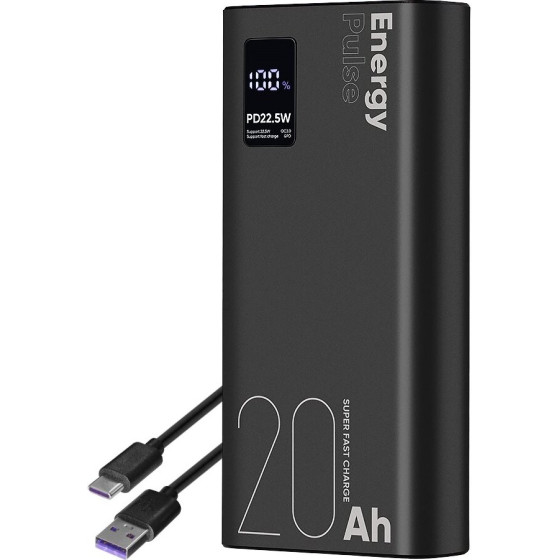 OBAL:Me Energypulse Powerbank 20000mAh 22.5W Black - (OMPWB20K)