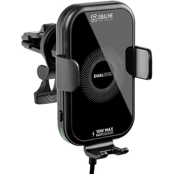OBAL:Me Gravcharger Wireless Charging Car Holder 15W Black - (OMWGCH01)
