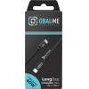 OBAL:Me Longrun USB-C/USB-C Cable 60W 2m Black - (OM60CC2B)