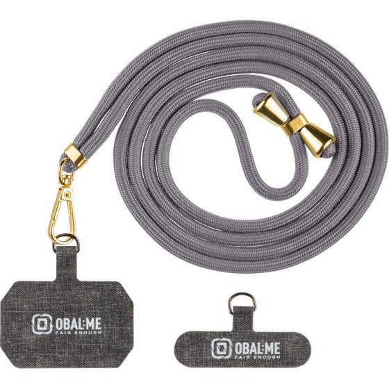 OBAL:Me Necktag Allure Rope For Mobile Phone Dark Grey - (57983126816)