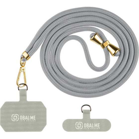 OBAL:Me Necktag Allure Rope For Mobile Phone Light Grey - (57983126813)