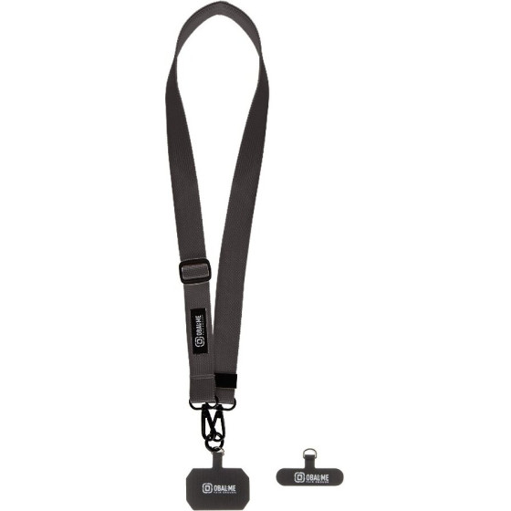 OBAL:Me Necktag Ribbon Rope For Mobile Phone Black - (57983126809)