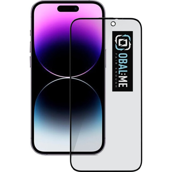 OBAL:Me Privacy 5D Glass Screen Protector For Apple Iphone 14 Pro Black - (57983121444)