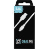 OBAL:Me Simple USB-A/Lightning Cable 1m White - (AL12WH)