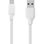 OBAL:Me Simple USB-A/USB-C Cable 1m White - (AC12WH)