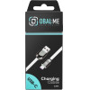 OBAL:Me Sleek USB-A/USB-C Cable White - (OMAC18SWH)