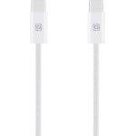 OBAL:Me Super Fast USB-C/USB-C Braided Cabel 100W 2m White - (OM100CC2BW)