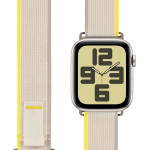 OBAL:Me Textile Strap For Apple Watch 42-49mm M-L Beige/Yellow - (57983126808)