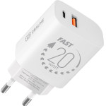 OBAL:Me Wall Charger USB-A + USB-C 20W White - (OM20WCA)