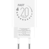 OBAL:Me Wall Charger USB-A + USB-C 20W White - (OM20WCA)