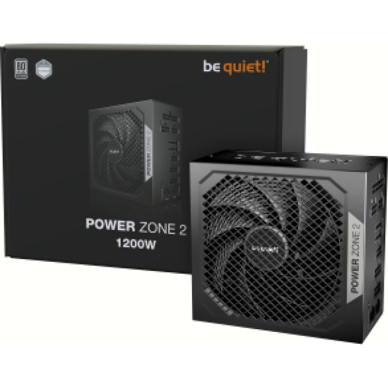 Bequiet Psu Power Zone 2 1200W Platinum CERTIFIED, Modular CABLES, Pure Wings 3 14CM Silent FAN, 10YW. - (BP030EU)