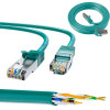 EXTRALINK Cat.6 Ftp Patch Cord 1m, Copper Network Cable Twisted Pair 1Gbit/s - (EX.7720)