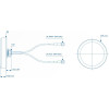 TELTONIKA LTE Antenna 003R-00252, Roof Mount with SMA Connectors, COMBO MIMO - (TELTONIKA 003R-00252)