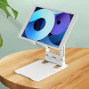 Wozinsky Desk Stand For Phone Tablet Smartphone Holder Foldable - White - (WPT-K28)