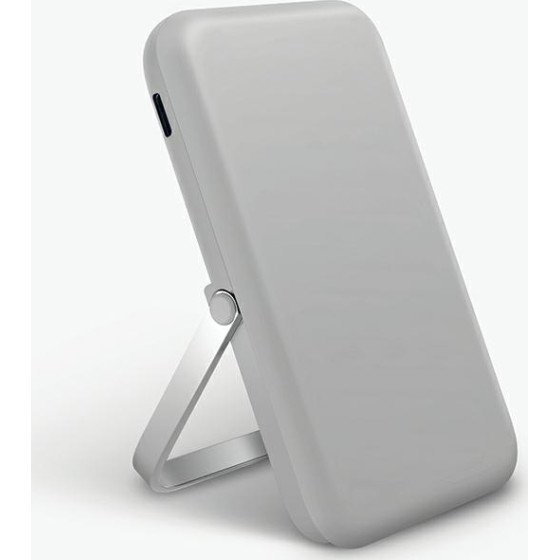 UNIQ Powerbank Hoveo 5000mAh USB-C 20W Pd Fast Charge Wireless Magnetic jasnoszary/Chalk Grey - (UNIQ-HOVEO-CHALKGREY)