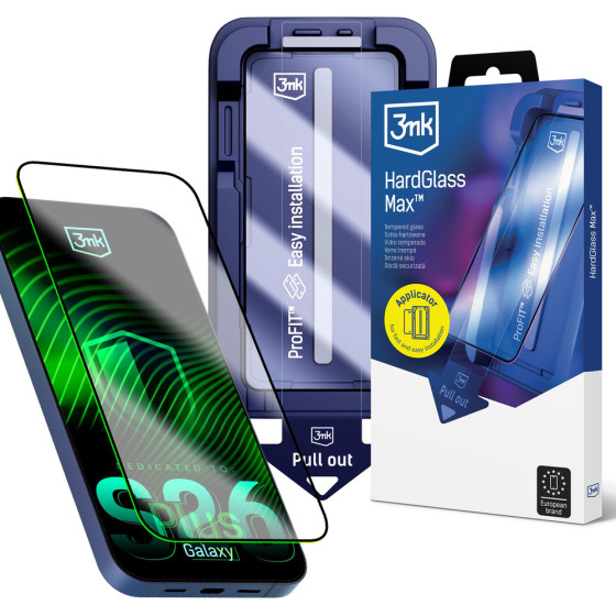 3MK Protection 3MK Hardglass Max Tempered Glass For Samsung Galaxy S26+ - (W-3HgMFFV2-SGS26P-0)